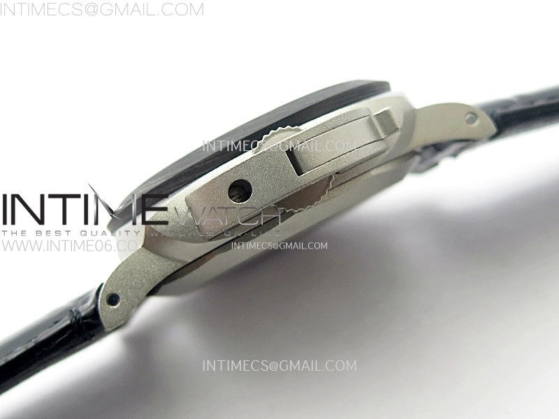 PAM1279 X Luminor GMT 42mm Titanium VSF 1:1 Best Edition Blue Dial on Black Leather Strap P.9011 Super Clone